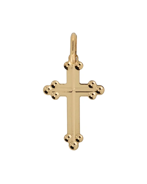 18CT Y/G CRUCIFIX 511